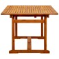 vidaXL Tavolo da Pranzo per Esterni (150-200)x100x75cm Massello Acacia vidaXL Tavolo da Pranzo per Esterni (150-200)x100x75cm Massello Acacia