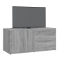 Mobile Porta TV Grigio Sonoma 80x34x36 cm in Legno Multistrato Mobile Porta TV Grigio Sonoma 80x34x36 cm in Legno Multistrato