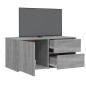 Mobile Porta TV Grigio Sonoma 80x34x36 cm in Legno Multistrato Mobile Porta TV Grigio Sonoma 80x34x36 cm in Legno Multistrato