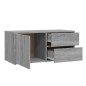 Mobile Porta TV Grigio Sonoma 80x34x36 cm in Legno Multistrato Mobile Porta TV Grigio Sonoma 80x34x36 cm in Legno Multistrato
