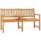 vidaXL Panca Giardino a 3 Posti con Tavolino 150 cm in Legno di Teak vidaXL Panca Giardino a 3 Posti con Tavolino 150 cm in Legno di Teak