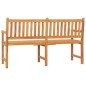 vidaXL Panca Giardino a 3 Posti con Tavolino 150 cm in Legno di Teak vidaXL Panca Giardino a 3 Posti con Tavolino 150 cm in Legno di Teak
