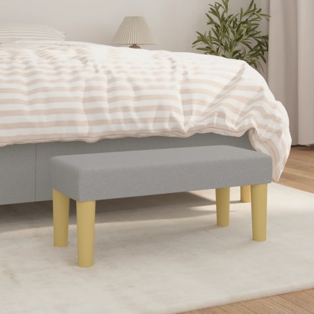 vidaXL Panca Grigio Chiaro 70x30x30 cm in Tessuto
