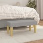 vidaXL Panca Grigio Chiaro 70x30x30 cm in Tessuto vidaXL Panca Grigio Chiaro 70x30x30 cm in Tessuto