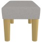 vidaXL Panca Grigio Chiaro 70x30x30 cm in Tessuto vidaXL Panca Grigio Chiaro 70x30x30 cm in Tessuto