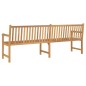 vidaXL Panchina da Giardino 228 cm in Legno Massello di Teak vidaXL Panchina da Giardino 228 cm in Legno Massello di Teak