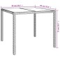 vidaXL Tavolo Giardino 90x90x75cm Vetro Temperato e Polyrattan Marrone vidaXL Tavolo Giardino 90x90x75cm Vetro Temperato e Polyrattan Marrone