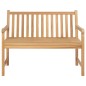 vidaXL Panchina da Giardino 114 cm in Legno Massello di Teak
