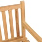 vidaXL Panchina da Giardino 114 cm in Legno Massello di Teak