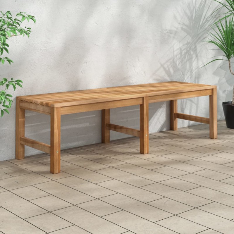 vidaXL Panchina da Giardino 150 cm in Legno Massello di Teak vidaXL Panchina da Giardino 150 cm in Legno Massello di Teak