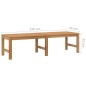 vidaXL Panchina da Giardino 150 cm in Legno Massello di Teak vidaXL Panchina da Giardino 150 cm in Legno Massello di Teak