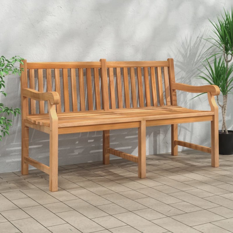 vidaXL Panca da Giardino 150 cm in Legno Massello di Teak vidaXL Panca da Giardino 150 cm in Legno Massello di Teak