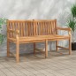 vidaXL Panca da Giardino 150 cm in Legno Massello di Teak vidaXL Panca da Giardino 150 cm in Legno Massello di Teak