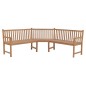 vidaXL Panchina Angolare da Giardino 185x185x90 cm in Massello di Teak vidaXL Panchina Angolare da Giardino 185x185x90 cm in Massello di Teak