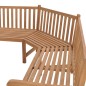 vidaXL Panchina Angolare da Giardino 185x185x90 cm in Massello di Teak vidaXL Panchina Angolare da Giardino 185x185x90 cm in Massello di Teak