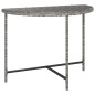 vidaXL Tavolo da Giardino Grigio 100x50x75 cm in Polyrattan vidaXL Tavolo da Giardino Grigio 100x50x75 cm in Polyrattan