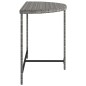 vidaXL Tavolo da Giardino Grigio 100x50x75 cm in Polyrattan vidaXL Tavolo da Giardino Grigio 100x50x75 cm in Polyrattan