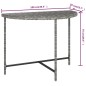vidaXL Tavolo da Giardino Grigio 100x50x75 cm in Polyrattan vidaXL Tavolo da Giardino Grigio 100x50x75 cm in Polyrattan