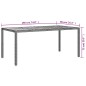 vidaXL Tavolo da Giardino 190x90x75 cm Polyrattan Legno di Acacia Nero vidaXL Tavolo da Giardino 190x90x75 cm Polyrattan Legno di Acacia Nero