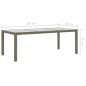 vidaXL Tavolo Giardino Grigio 190x90x75 cm Vetro Temperato Polyrattan vidaXL Tavolo Giardino Grigio 190x90x75 cm Vetro Temperato Polyrattan