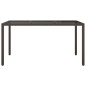 vidaXL Tavolo Giardino 150x90x75cm Vetro Temperato Polyrattan Marrone vidaXL Tavolo Giardino 150x90x75cm Vetro Temperato Polyrattan Marrone