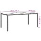 vidaXL Tavolo Giardino Grigio 190x90x75 cm Vetro Temperato Polyrattan vidaXL Tavolo Giardino Grigio 190x90x75 cm Vetro Temperato Polyrattan