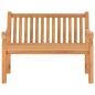 vidaXL Panchina da Giardino 114 cm in Legno Massello di Teak vidaXL Panchina da Giardino 114 cm in Legno Massello di Teak