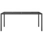 vidaXL Tavolo Giardino Nero 190x90x75 cm Vetro Temperato Polyrattan vidaXL Tavolo Giardino Nero 190x90x75 cm Vetro Temperato Polyrattan