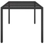 vidaXL Tavolo Giardino Nero 190x90x75 cm Vetro Temperato Polyrattan vidaXL Tavolo Giardino Nero 190x90x75 cm Vetro Temperato Polyrattan