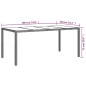 vidaXL Tavolo Giardino Nero 190x90x75 cm Vetro Temperato Polyrattan vidaXL Tavolo Giardino Nero 190x90x75 cm Vetro Temperato Polyrattan