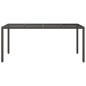 vidaXL Tavolo Giardino Marrone 190x90x75cm Vetro Temperato Polyrattan vidaXL Tavolo Giardino Marrone 190x90x75cm Vetro Temperato Polyrattan