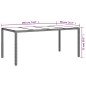 vidaXL Tavolo Giardino Marrone 190x90x75cm Vetro Temperato Polyrattan vidaXL Tavolo Giardino Marrone 190x90x75cm Vetro Temperato Polyrattan