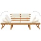vidaXL Panca da Giardino con Cuscini 2-in-1 190 cm in Legno di Acacia vidaXL Panca da Giardino con Cuscini 2-in-1 190 cm in Legno di Acacia