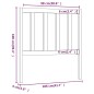 Testiera per Letto Bianca 106x4x100cm in Legno Massello di Pino Testiera per Letto Bianca 106x4x100cm in Legno Massello di Pino