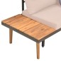 vidaXL Set Divani da Giardino 4pz con Cuscini in Legno Massello Acacia vidaXL Set Divani da Giardino 4pz con Cuscini in Legno Massello Acacia