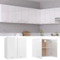 vidaXL Mobile Pensile Bianco Lucido 60x31x60 cm Legno Multistrato vidaXL Mobile Pensile Bianco Lucido 60x31x60 cm Legno Multistrato