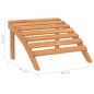 vidaXL Sedia da Giardino Adirondack con Poggiapiedi Massello di Acacia vidaXL Sedia da Giardino Adirondack con Poggiapiedi Massello di Acacia