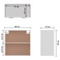 vidaXL Mobile Pensile Bianco Lucido 60x31x60 cm Legno Multistrato vidaXL Mobile Pensile Bianco Lucido 60x31x60 cm Legno Multistrato