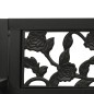vidaXL Dondolo per Esterni 125 cm Nero in Acciaio e Plastica vidaXL Dondolo per Esterni 125 cm Nero in Acciaio e Plastica