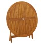 vidaXL Tavolo da Giardino Pieghevole 110 cm in Massello d'Acacia