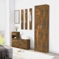 Armadio da Corridoio Rovere Fumo 55x25x189 cm Legno Multistrato Armadio da Corridoio Rovere Fumo 55x25x189 cm Legno Multistrato
