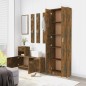 Armadio da Corridoio Rovere Fumo 55x25x189 cm Legno Multistrato Armadio da Corridoio Rovere Fumo 55x25x189 cm Legno Multistrato