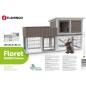 FLAMINGO Conigliera Floret Urban 165x61,5x91 cm Marrone FLAMINGO Conigliera Floret Urban 165x61,5x91 cm Marrone