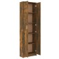 Armadio da Corridoio Rovere Fumo 55x25x189 cm Legno Multistrato Armadio da Corridoio Rovere Fumo 55x25x189 cm Legno Multistrato