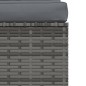 vidaXL Divano a 3 Posti con Cuscini in Polyrattan Grigio vidaXL Divano a 3 Posti con Cuscini in Polyrattan Grigio