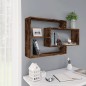 vidaXL Mensola a Muro Rovere Fumo 104x20x58,5 cm Legno Multistrato vidaXL Mensola a Muro Rovere Fumo 104x20x58,5 cm Legno Multistrato