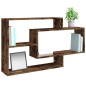 vidaXL Mensola a Muro Rovere Fumo 104x20x58,5 cm Legno Multistrato vidaXL Mensola a Muro Rovere Fumo 104x20x58,5 cm Legno Multistrato