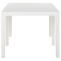 vidaXL Tavolo da Giardino 220x90x72 cm in PP Bianco vidaXL Tavolo da Giardino 220x90x72 cm in PP Bianco
