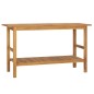 vidaXL Vanità da Bagno in Legno Massello di Teak 132x45x75 cm vidaXL Vanità da Bagno in Legno Massello di Teak 132x45x75 cm