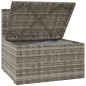 vidaXL Poltrona Centrale Giardino Cuscino Grigio 57x57x56cm Polyrattan vidaXL Poltrona Centrale Giardino Cuscino Grigio 57x57x56cm Polyrattan